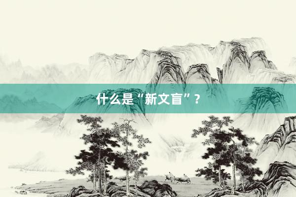 什么是“新文盲”？