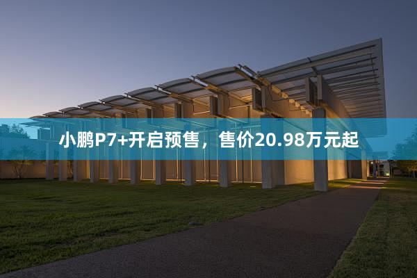 小鹏P7+开启预售，售价20.98万元起