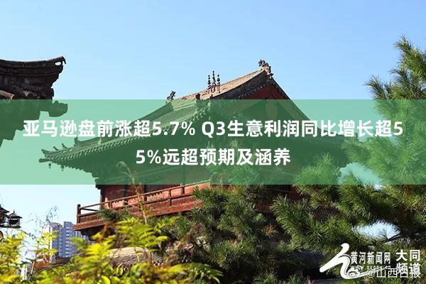 亚马逊盘前涨超5.7% Q3生意利润同比增长超55%远超预期及涵养
