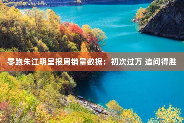 零跑朱江明呈报周销量数据：初次过万 追问得胜